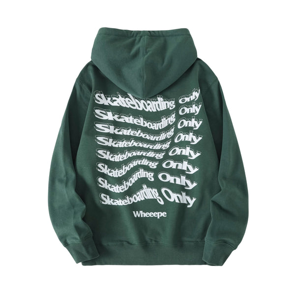 Skateboarding Only Hoodie - Forest Green
