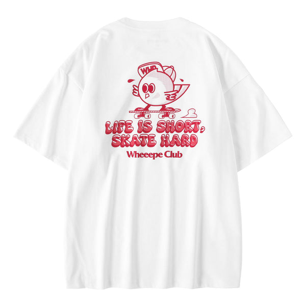 Skate Hard Tee - White